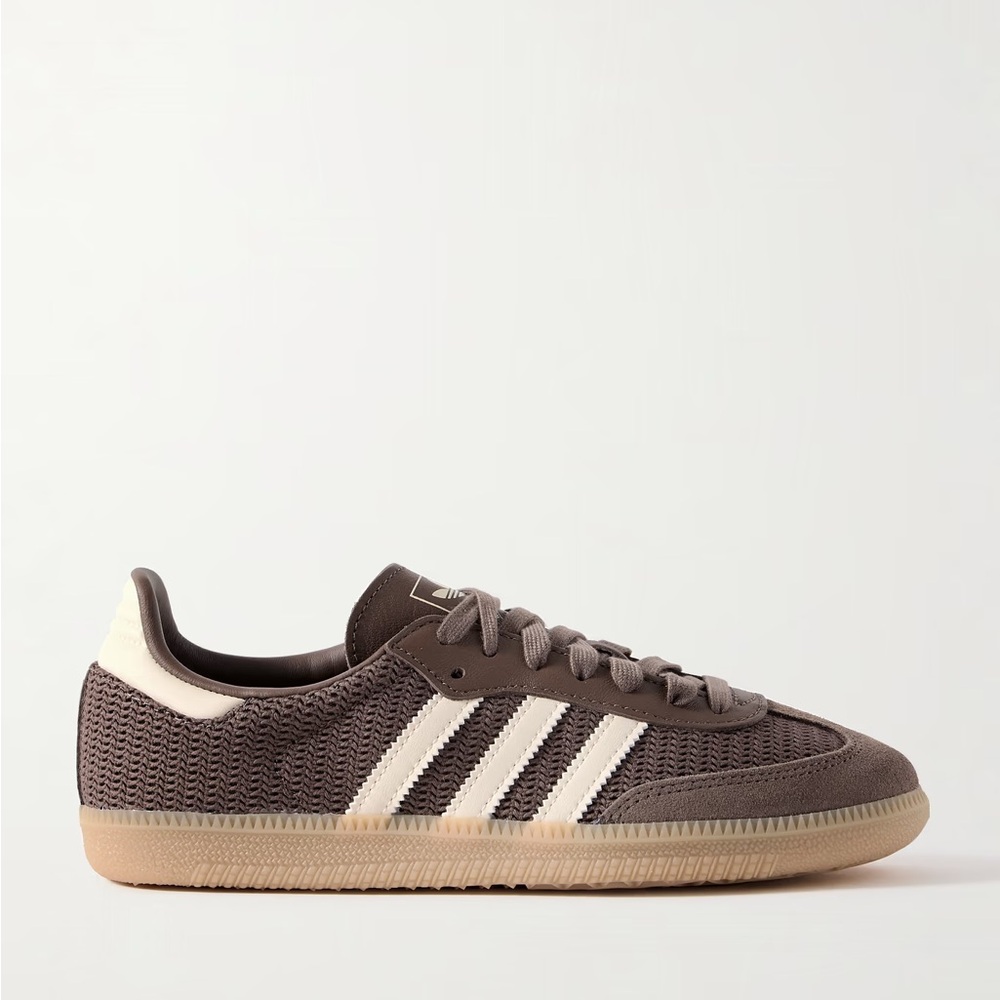 Adidas Samba OG Brown Crochet Sneakers in Earth Strata (New in Box)
